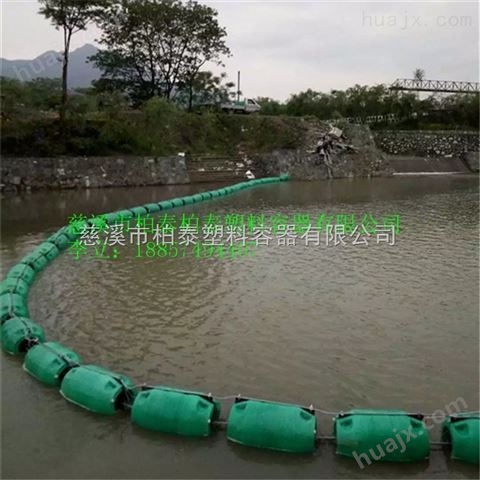 西双版纳水库拦污浮筒 饮用水源保护围栏浮体浮标