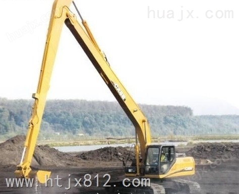 现代R250挖机加长臂 清理河道挖沙长臂
